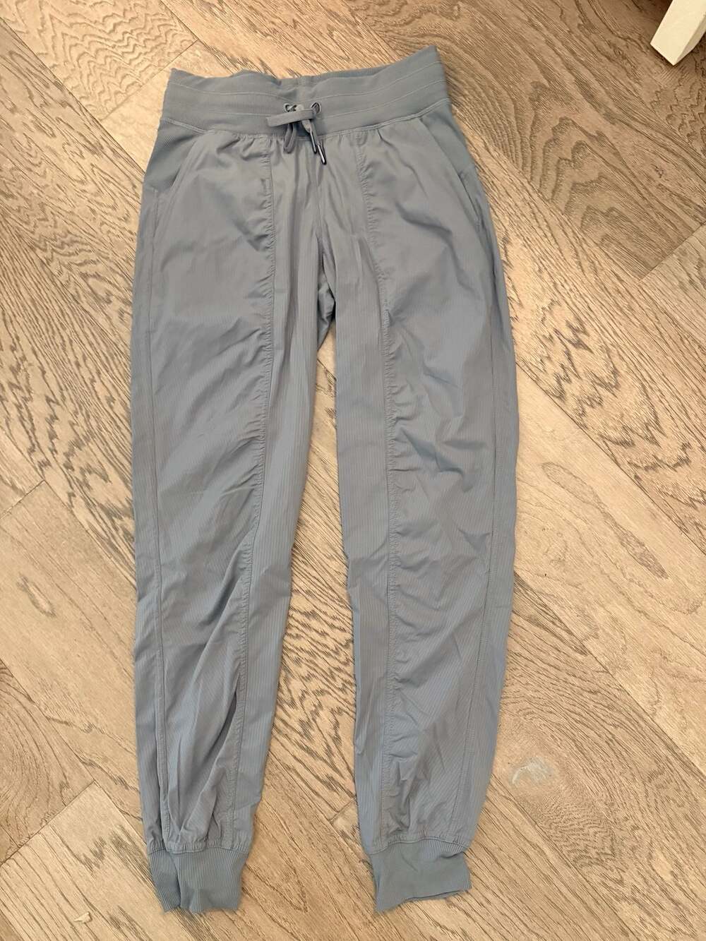 Lululemon Women's Ribbed Waistband Jogger Pants Size 4 Blue Grey